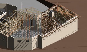 san antonio custom home roof framing