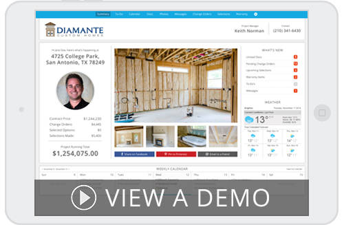 diamante custom home view a demo