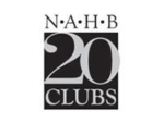 nahb 20 clubs black and white logo